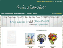 Tablet Screenshot of goeflorist.com